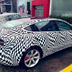 国产特斯拉 Model 3谍照曝光，车身加